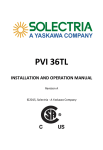 PVI 36TL Installation and Operation Manual