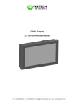 VT320X Display 32” OUTDOOR User manual
