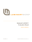 Stellaris LM3S811 Evaluation Kit User`s Manual