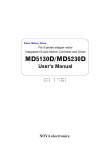 MD5130D/MD5230D User`s manual