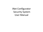 iNet Configurator Security System User Guide - Anjels iNet