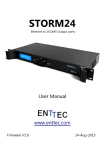 Enttec Storm 24 User Manual - SIRS-E