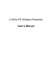 2.4GHz RF Wireless Presenter User`s Manual