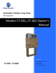 automatic chicken coop door user manual