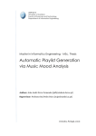 Automatic Playlist Generation via Music Mood Analysis