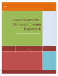 Direct Second Year Diploma Admission Framework