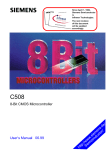 8-Bit CMOS Microcontroller User`s Manual 06.99 http://www.siem