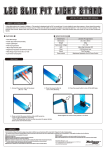 LED Slim Pit Light Stand USER MANUAL FEATURES