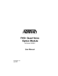 Second Generation Quad FXS Module User Manual (Rev A)