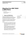 Migrating from IBM 750GX to MPC7447A