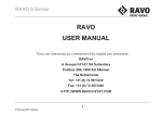 RAVO USER MANUAL