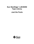 Sun StorEdge L20/L40/L60 Tape Library JTF
