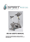 MU100 USER`S MANUAL - Spirit Medical Systems Group