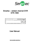 User Manual Smartec – sixteen channel DVR STR-1690