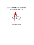 CASEWARE® TODAY - Support - CaseWare International Inc.