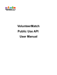 VolunteerMatch Public Use API User Manual