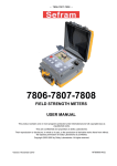 7806-7807-7808 field strength meters user manual
