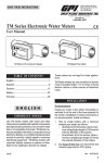 TM Series Electronic Water Meters