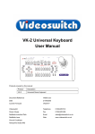 VK-2 Universal Keyboard User Manual