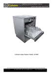 Culinaire Glass Washer Model: AT40ST