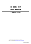 HD CCTV DVR USER MANUAL