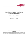 State Machine Editors User Manual