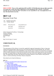 BET 1.0 - Bayesian Event Tree - Istituto Nazionale di Geofisica e