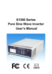 S1500 Series Pure Sine Wave Inverter User`s Manual