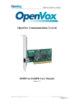 OpenVox Communication Co.Ltd B100P on DAHDI User Manual