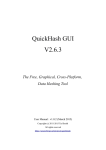 QuickHash GUI User Manual (c) 2011