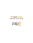 user manual - Zap Email Marketer