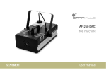AF-250 DMX fog machine user manual