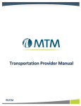 the HHSC Transportation Provider Manual