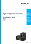 E5CC/E5EC Digital Temperature Controllers Communications Manual