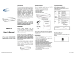 SW-570 User`s Manual