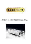 SPM 650 MANUAL - Chord Electronics
