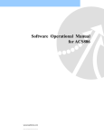 Software Operational Manual for ACS806