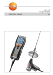 Testo 340 portable flue gas analyzer user manual