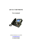 AIP-311 VOIP PHONE User manual