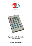 Spectra I.R Remote USER MANUAL