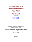 (TXHPET) User Manual - Texas is Cotton Country
