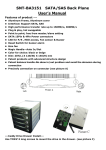 SNT-BA3151 SATA/SAS Back Plane User`s Manual