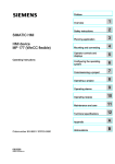 Operating Instructions HMI device MP 177 (WinCC flexible)