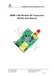 SRWF-1108 Wireless RF Transceiver Module User Manual