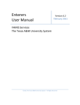Enterers User Manual - The Texas A&M University System