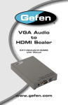 ® VGA Audio to HDMI Scaler