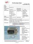 Pre-Purchase Check - API quality control services