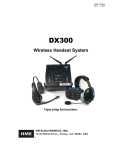 DX300 Operating Manual