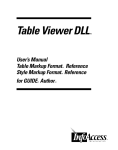 Table Viewer DLL User`s Manual