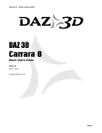 Daz 3D: Carrara 8 Basic Users Guide